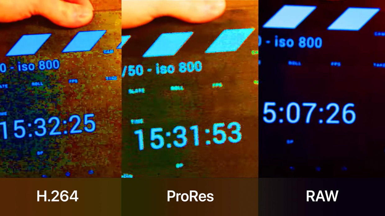 ProRes vs H.264