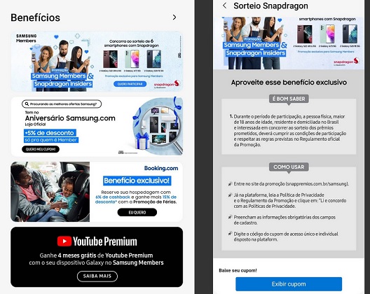 sorteio samsung