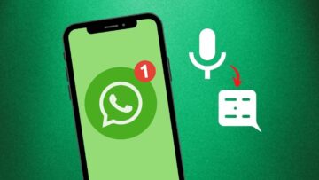 Transcrição de áudio para texto no WhatsApp