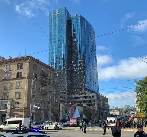 Prédio Samsung ataque míssil