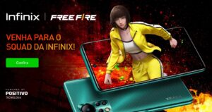 Positivo e Infinix lançam smartphone com tema Free Fire no Brasil