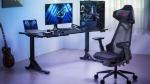 ASUS lança cadeira gamer ROG Destrier Ergo Gaming Chair
