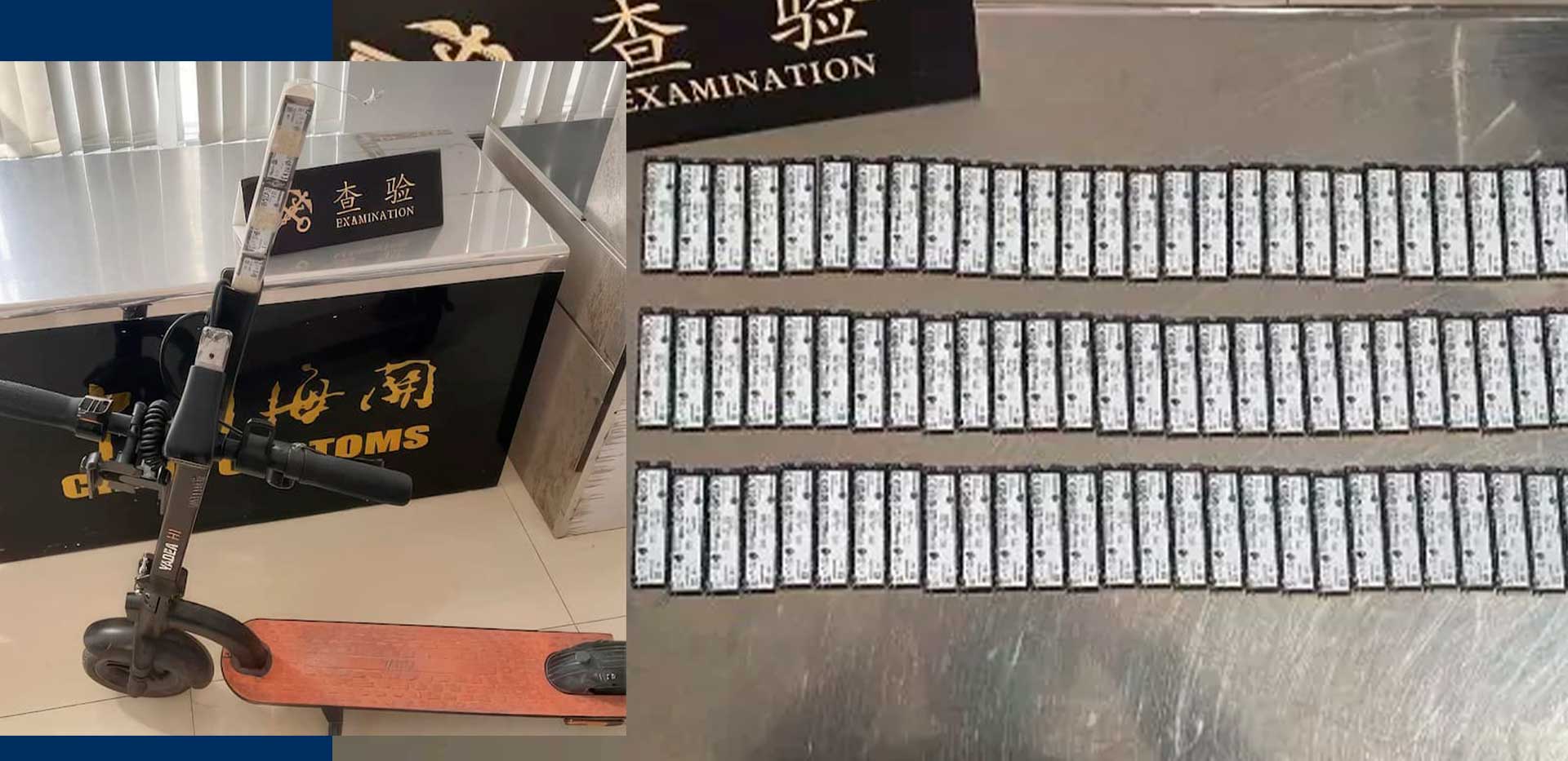 Chinês tenta escapar da alfândega com 84 SSDs escondidos em patinete elétrico